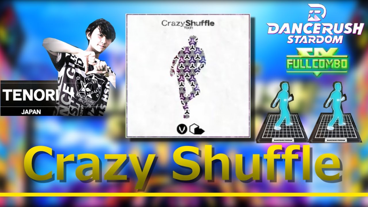 【DRS】Crazy Shuffle / ふつう Lv9 ダンスガイド TENORI（サイド）【外部出力】