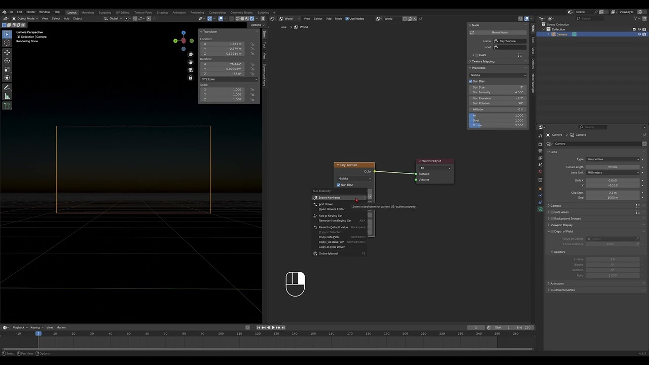 Sunrise animation tutorial
