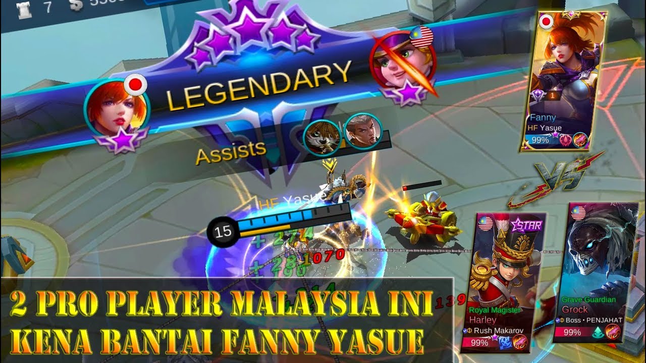 2 Pro Player Malaysia Ini Kena Bantai Fanny Yasue Di National Arena Contest - Mobile Legends