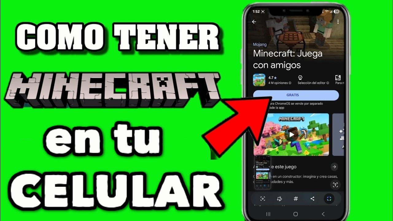 C&oacute;mo DESCARGAR MINECRAFT GRATIS para CELULAR (2026) Minecraft Para Android