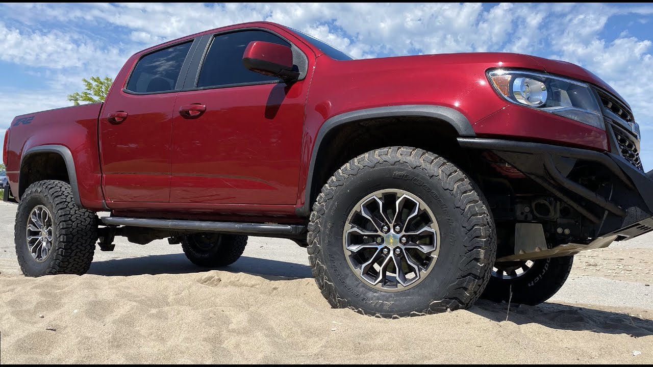 Устанавливаю 35-е диски на мой Chevy Colorado ZR2 с лифтом всего лишь в 1,5 дюйма!!!
