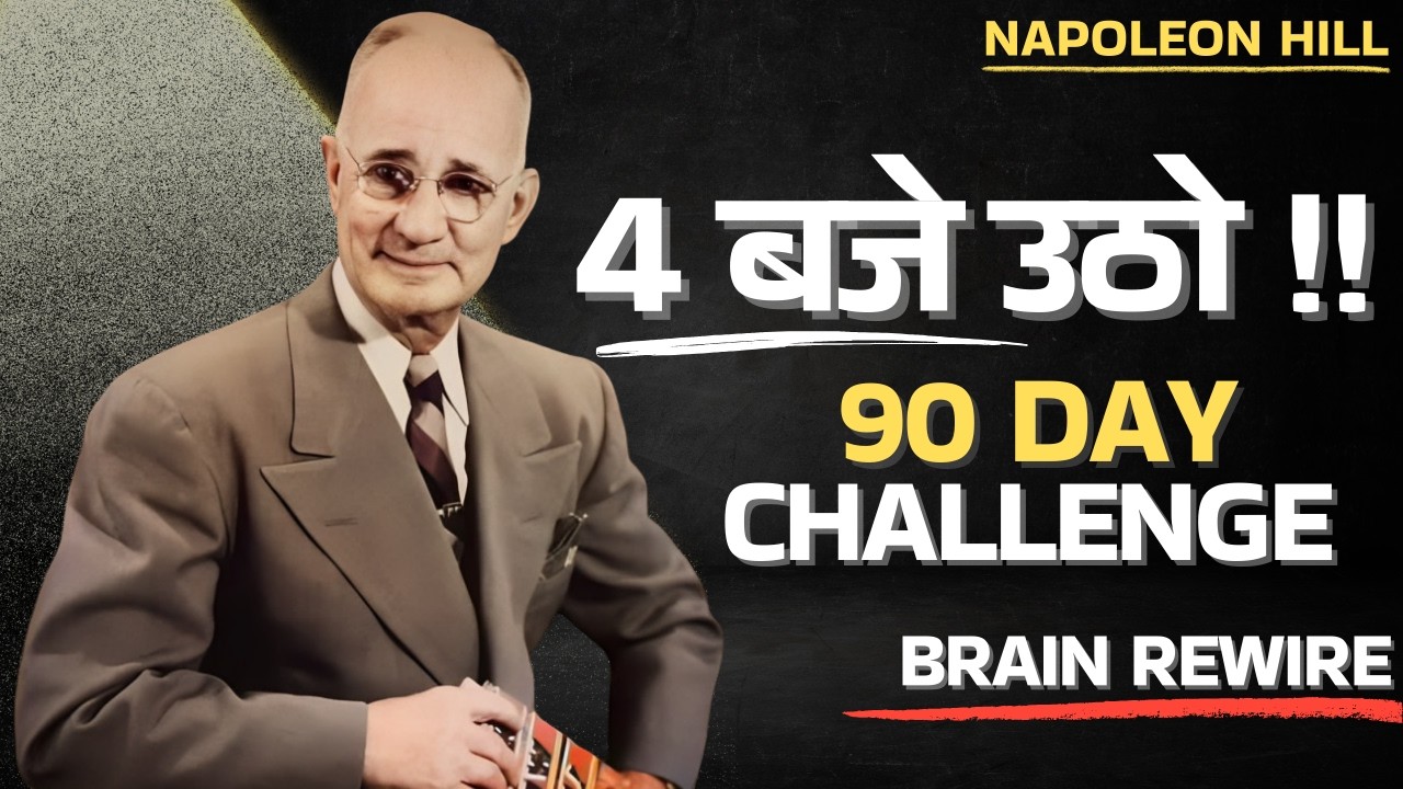 सुबह 4 बजे उठना शुरू करो वरना पछताओगे | 90 Day Challenge | Napoleon Hill Hindi