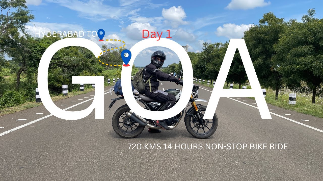 Hyderabad to Goa 720KM Bike Ride in 14 Hours | Epic Road Trip on My Scrambler 400X 🏍️ #motovlogging