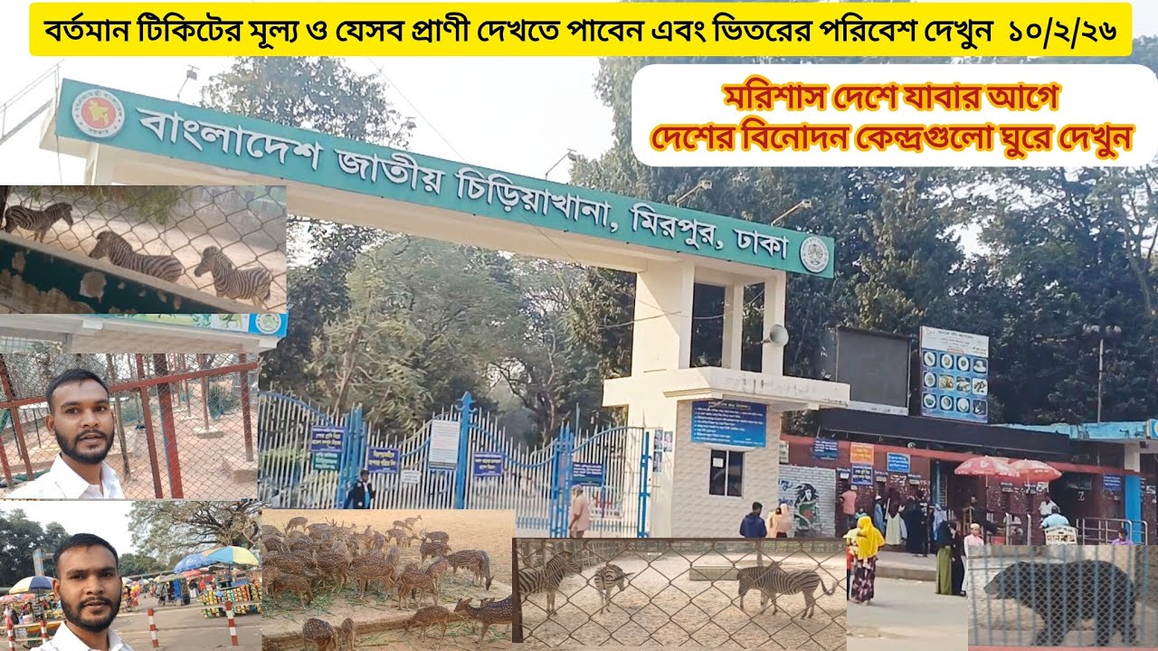 ঢাকা চিড়িয়াখানা বর্তমান অবস্থা দেখুন #চিড়িয়াখানা #vlog 