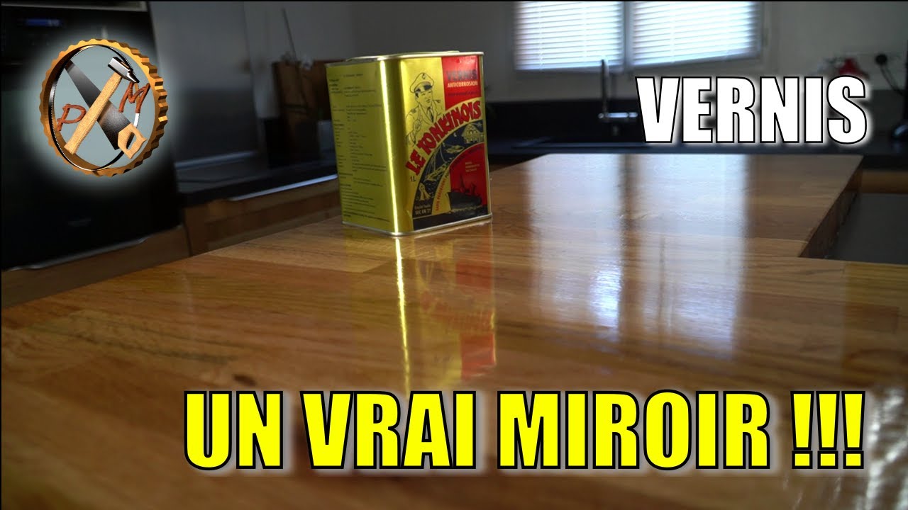 Je (re)VERNIS mon PLAN de TRAVAIL dans la CUISINE apr&egrave;s 2ans d'utilisation