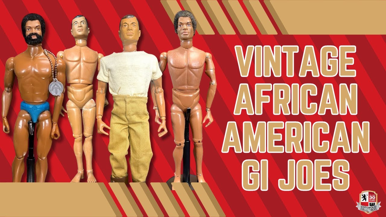 Винтажные фигурки афроамериканских солдатиков GI Joe (с Эйсом Оллгудом)!