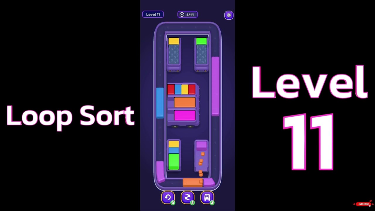 Loop Sort Level 11 🚚🔁 | Satisfying Truck Puzzle Gameplay | Go Answer