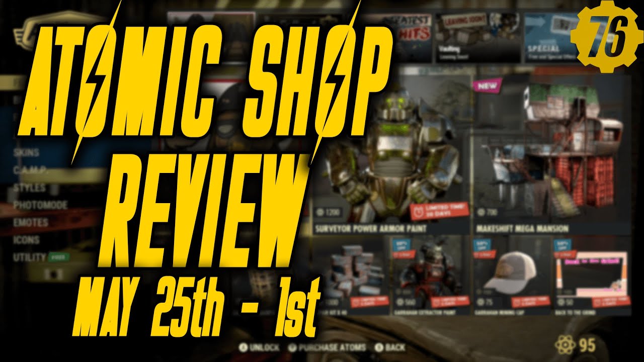Fallout 76 Atomic Shop Update | May 25th - 1st 2021