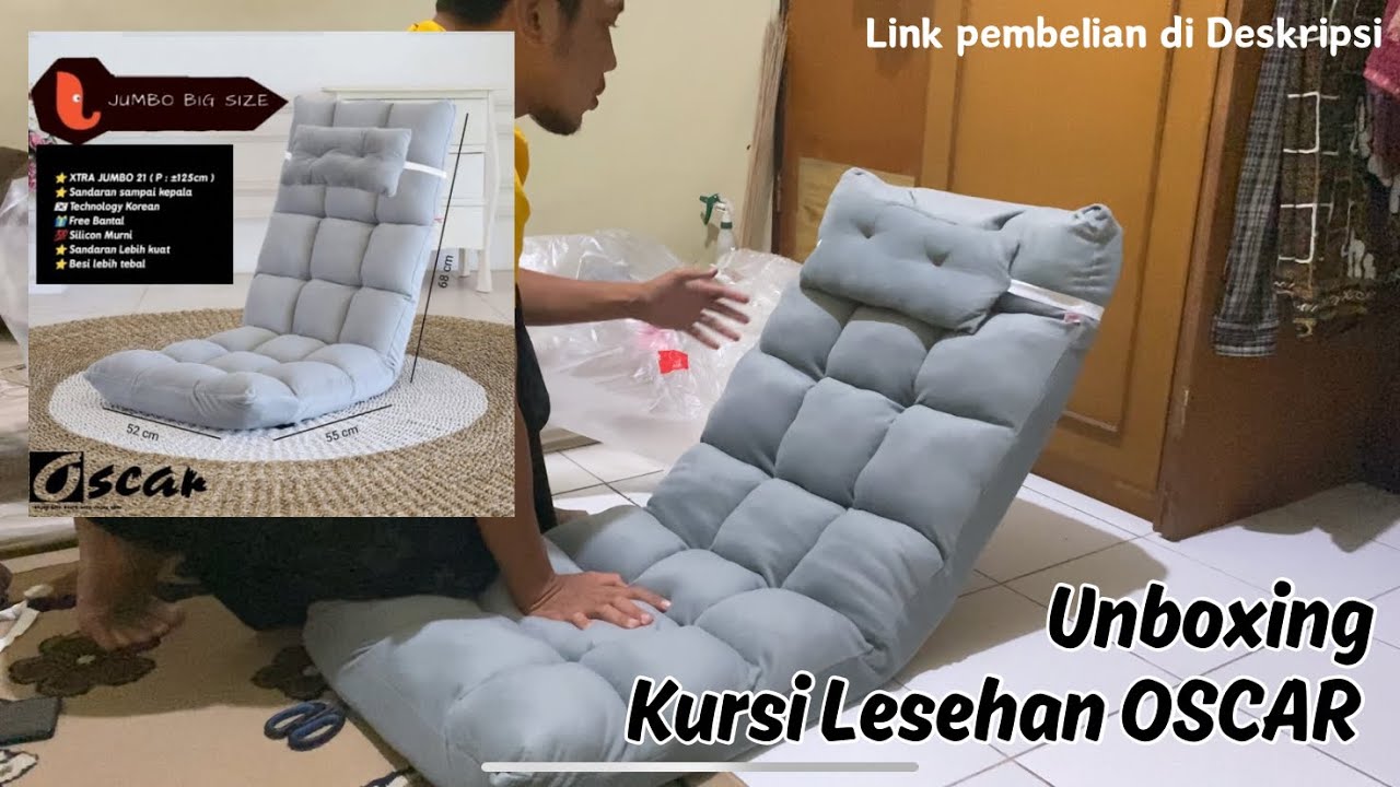 Kursi lipat, kursi lesehan, sofa lipat, sofa lesehan OSCAR Jumbo Big Size