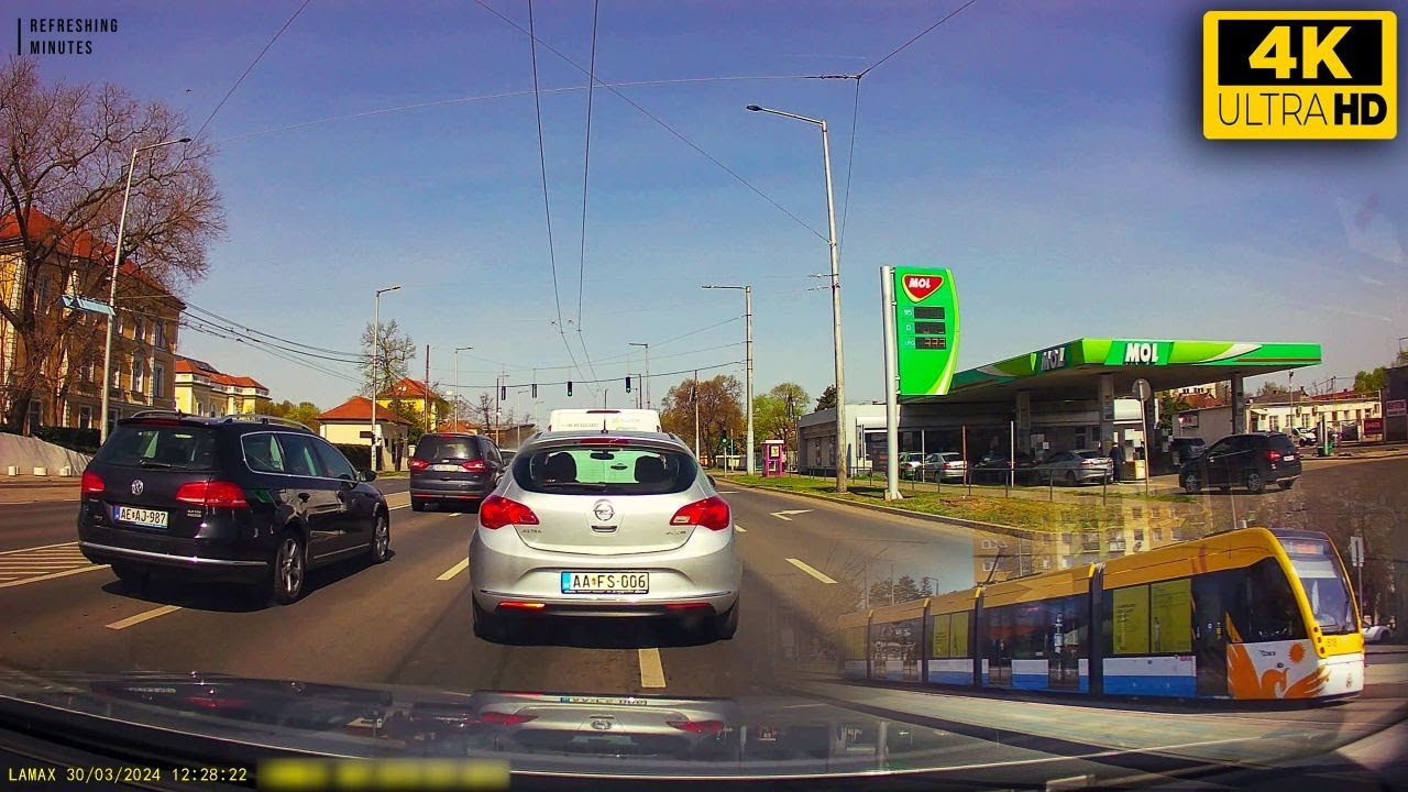 4K City Drive in Hungary, Debrecen | 30th March 2024 | Road Trip