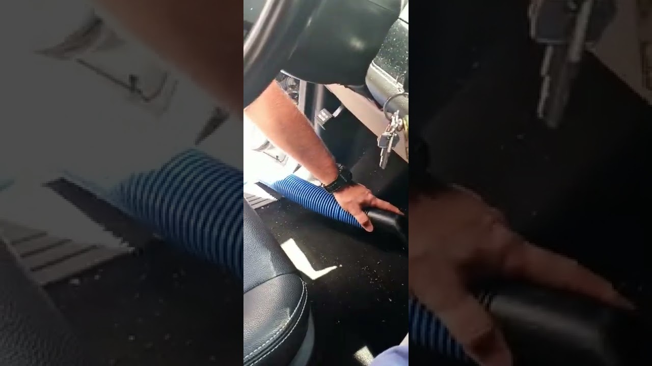 Using Vaccum At Gas Station