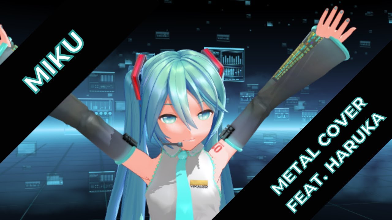 MIKU ( BY ANAMANAGUCHI ) METAL COVER FEAT. SAKURA [ MMD MUSIC VIDEO ]
