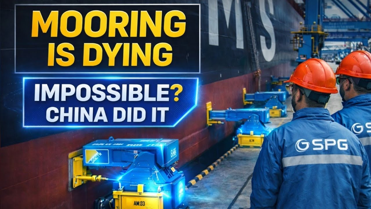 Ships Now Berth in Seconds 🚢 | China’s Automated Mooring Breakthrough