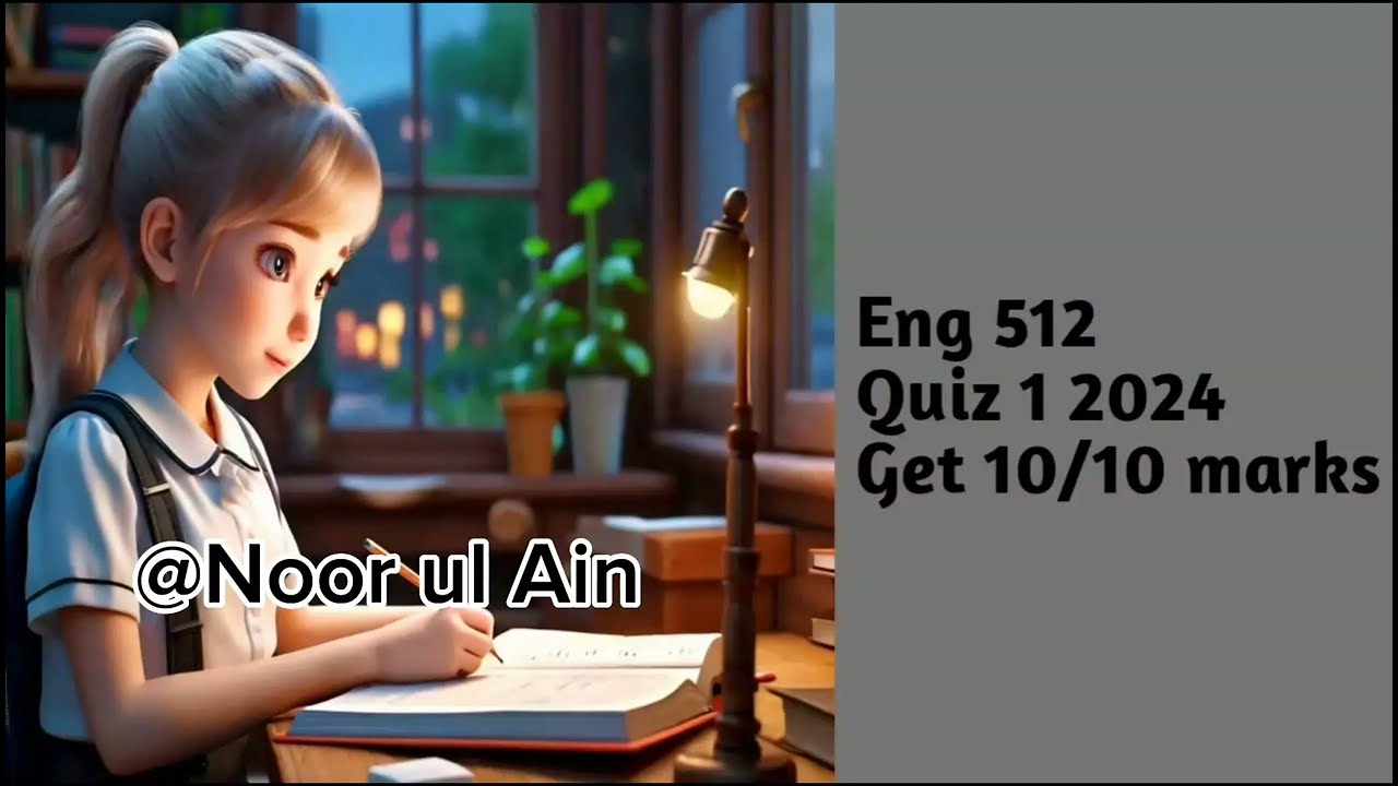 Eng 512 quiz 1 // correct solution 💯// Midterm preparation  #Eng512 #Eng512quiz1 #Eng512quiz12024