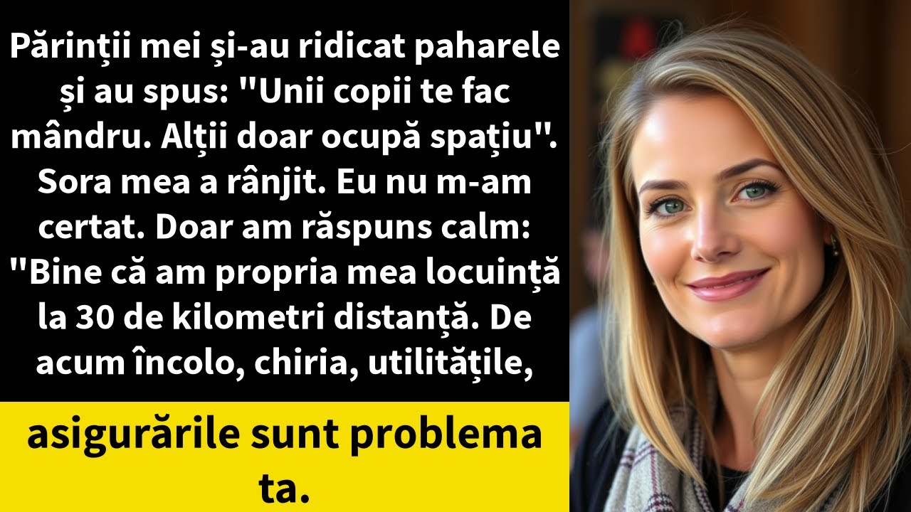 Părinții mei și-au ridicat paharele și au spus: 