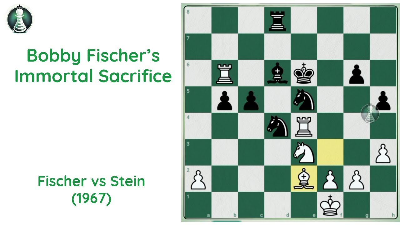 Bobby Fischer’s Immortal Sacrifice (1967) | Fischer vs Stein | Prodigy Pawn