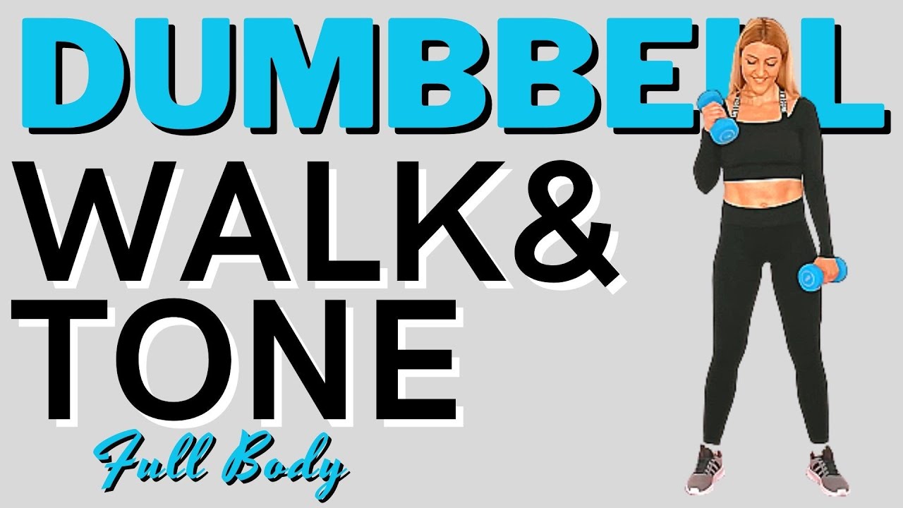 🔥WALK & TONE Full Body DUMBBELL WORKOUT🔥FAT BURNING DUMBBELL POWER WALK🔥FULL BODY BURN&TONE WORKOUT🔥