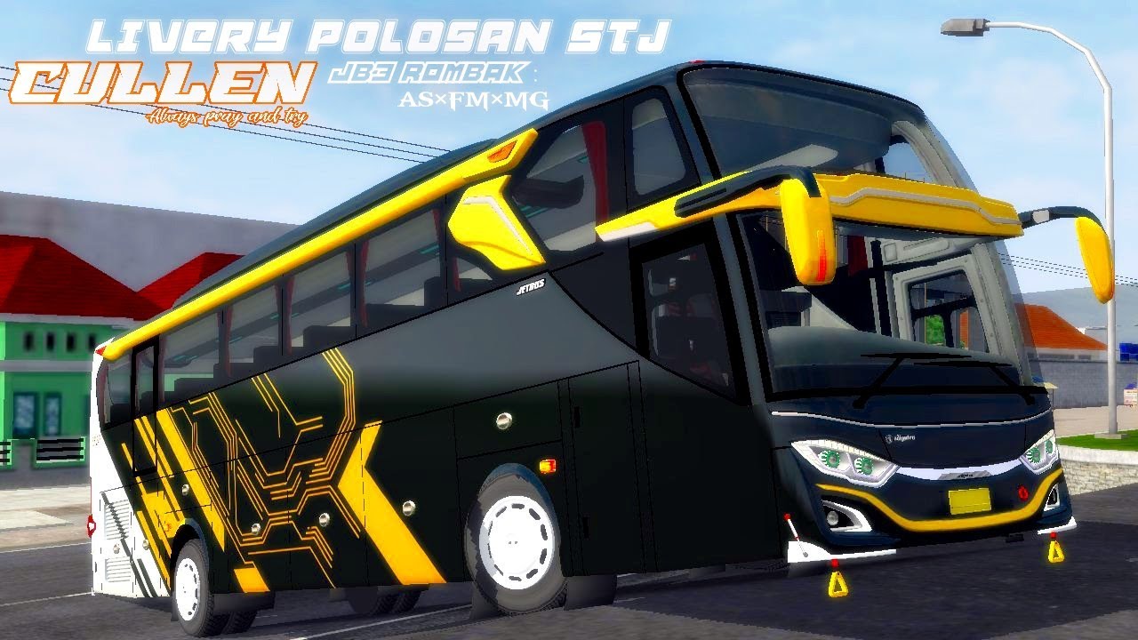SHARE!! Livery polosan STJ Cullen JB3 Rombak AS&times;FM Feat Mans Gaming | Bussid v3.6.1