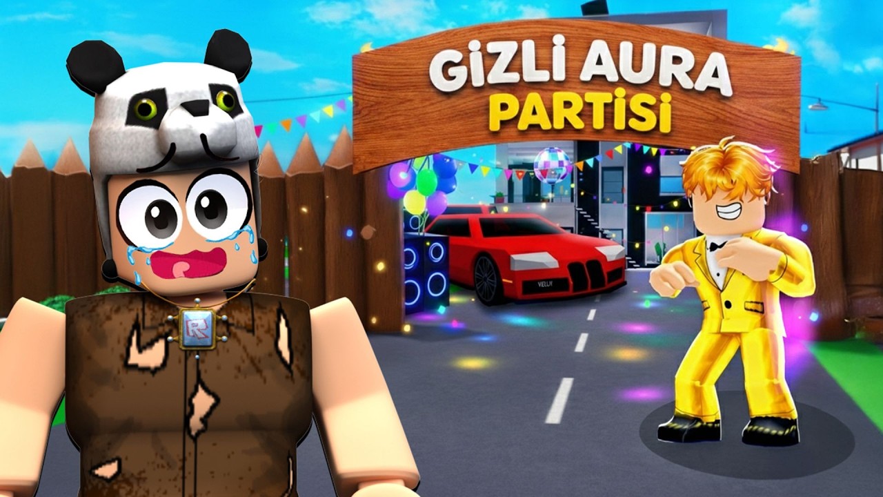 Gizli Aura Zenginler Partisine SIZDIM 😱 | Roblox Brookhaven