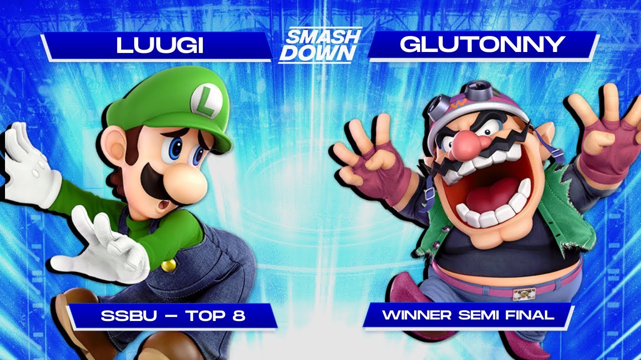 SMASHDOWN DOUBLE OR NOTHING - TOP 8 - Luugi (Luigi) Vs. Glutonny (Wario) - Winner Semi