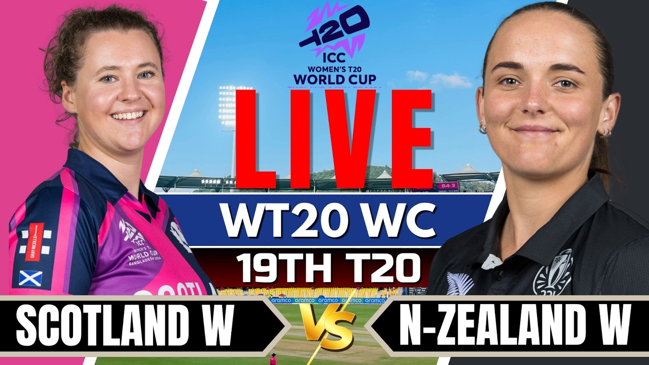 🔴LIVE: NZ W vs SCO W | T20 World Cup 2026 Score & Commentary | Live Cricket Match Today