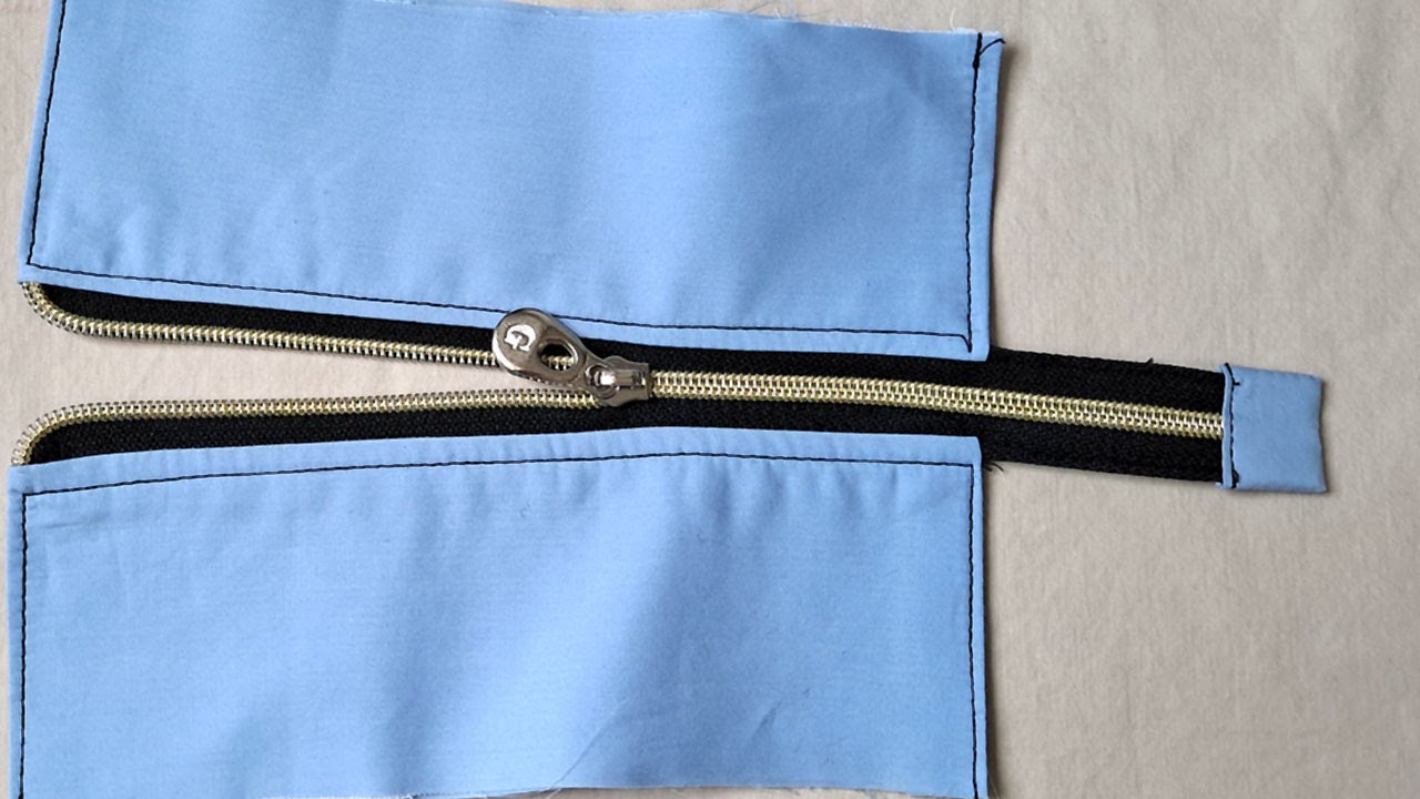 SEWING TIP-3/가방지퍼 마무리는 이방법이 제일 쉽고 결과물이 예뻐요. 가방날개 지퍼 만들기 전 과정~~