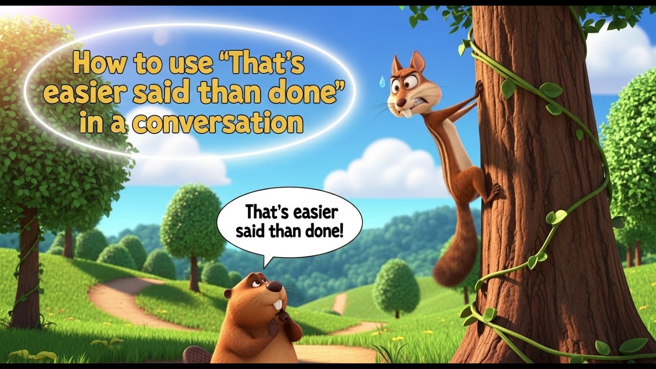 How to use 'That’s easier said than done'