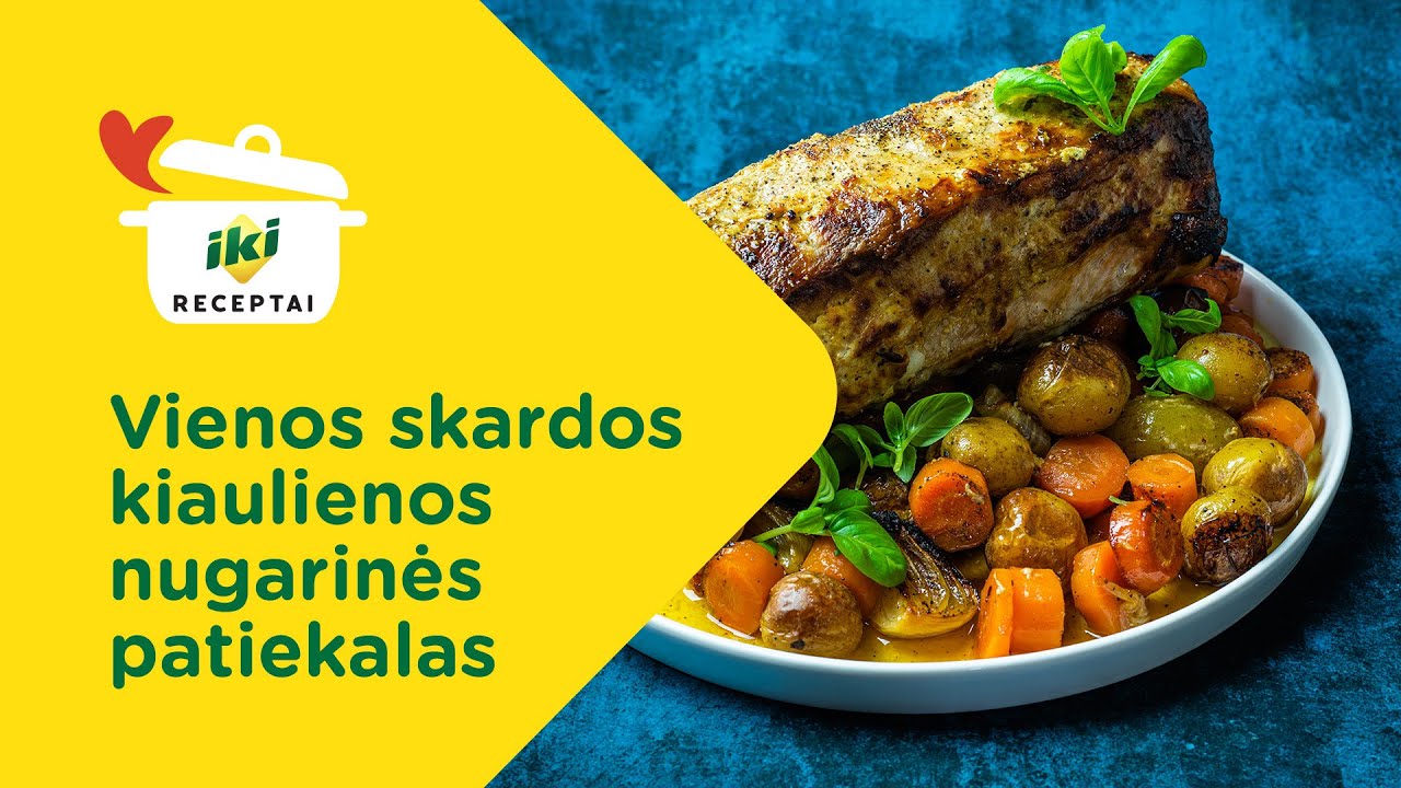 Kiaulienos nugarinės patiekalas 👩‍🍳 RECEPTAS 👨‍🍳