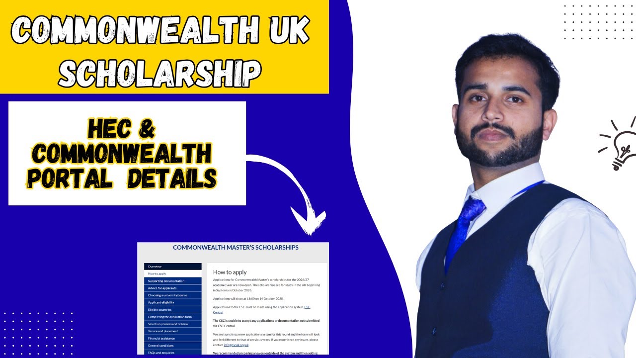 How to win Commonwealth UK Scholaship 2025-26 - Free Study in UK