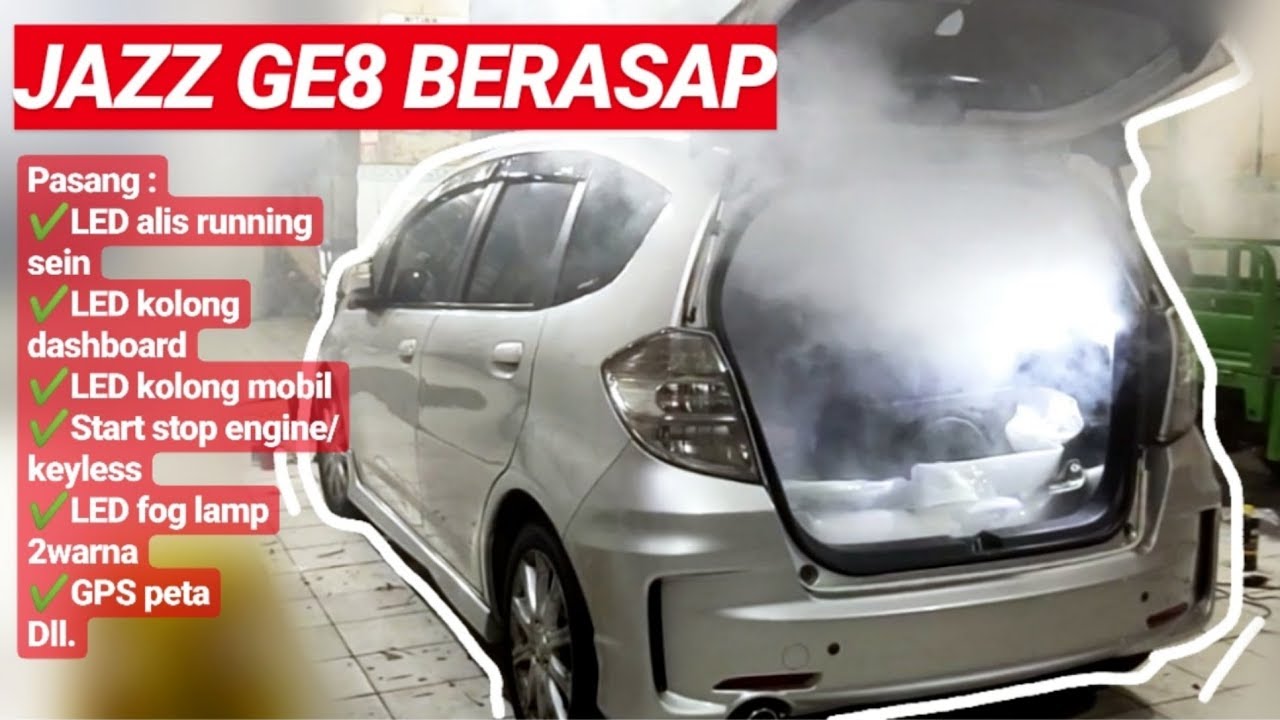 HONDA JAZZ GE8 PASANG BEBERAPA AKSESORIS MOBIL | FERRARI VARIASI SURABAYA