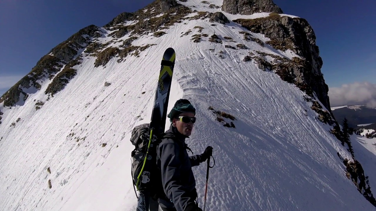 Ski de randonnée à Teysachaux depuis La Pudze, couloirs O puis NE