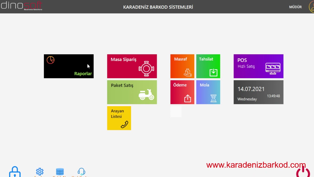 DİNOSOFT YAZILIM RESPOS RESTORAN TANITIMI