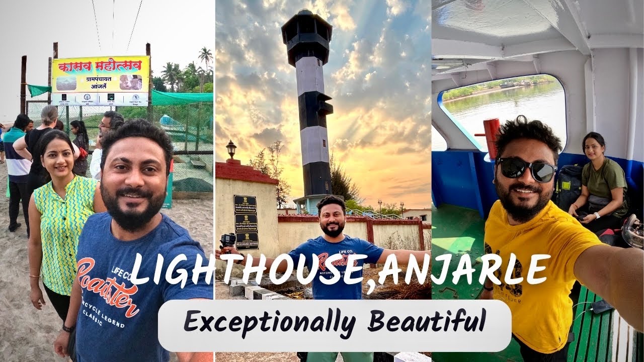 Lighthouse Anjarle Beach | Dapoli Beach | Konkan Tour | Incredible View | Sunset | Marathi Vlog |