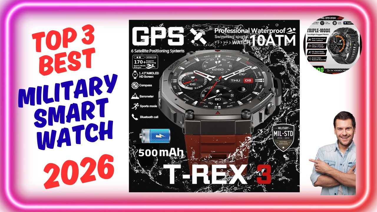 Топ-3 лучших военных смарт-часов 2026 года на AliExpress