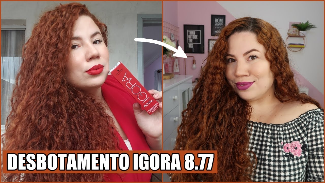 DESBOTAMENTO DA COLORAÇÃO 8.77 IGORA | ERIKA CIBELLE