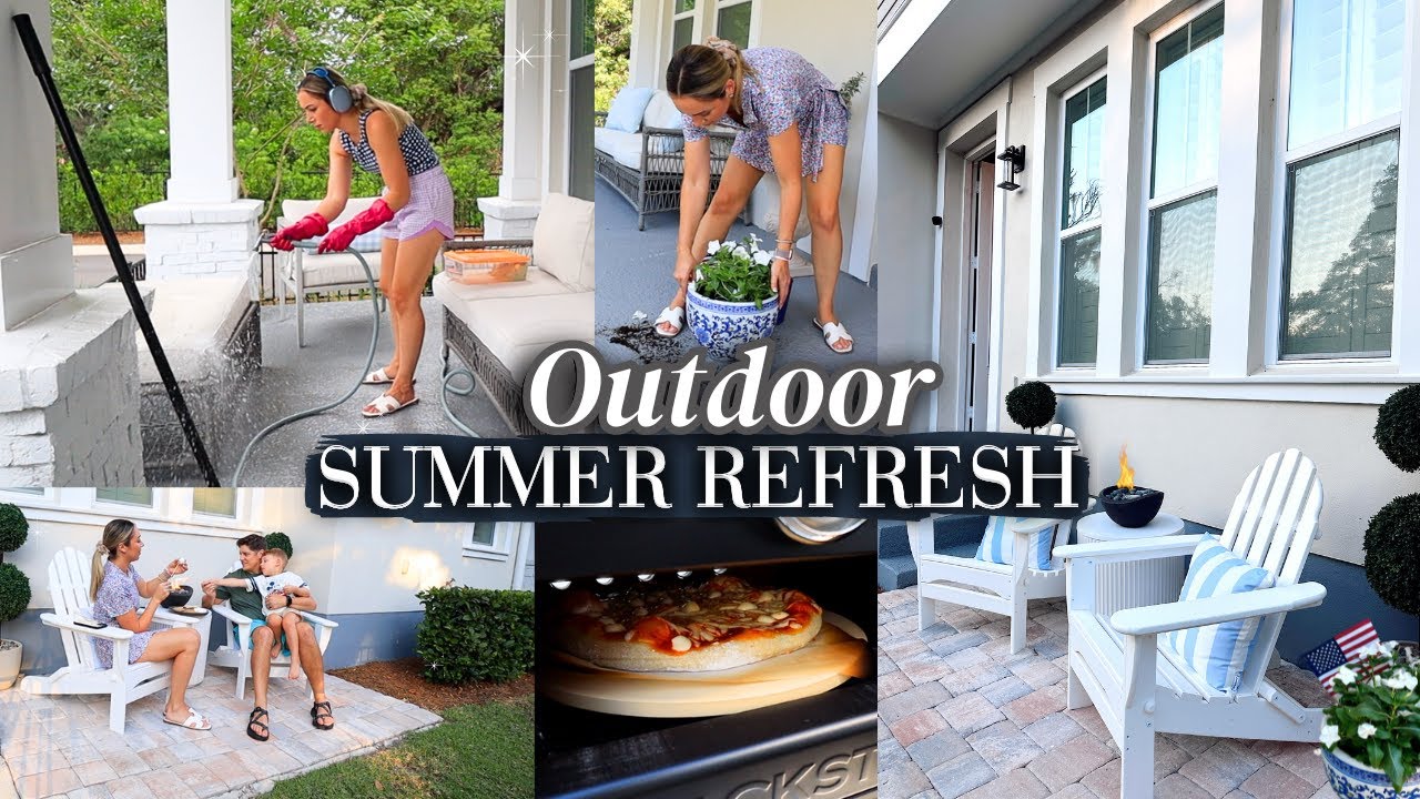Porch Refresh! Decorate with Me for Summer 2024 | Alexandra Beuter