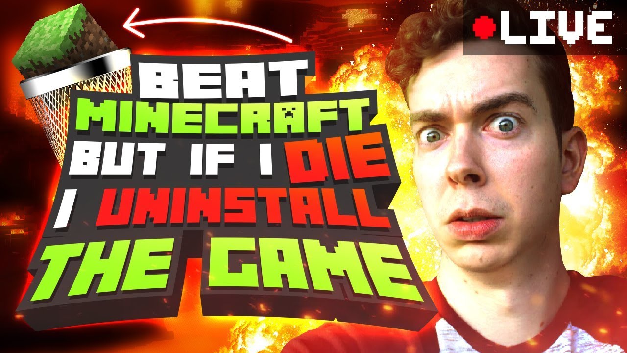 Beating Hardcore Minecraft, but if I Die I Uninstall