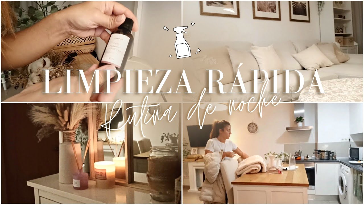 LIMPIEZA RÁPIDA 🧽 | RUTINA DE LIMPIEZA DE NOCHE ✨| MOTIVATE CONMIGO | @myhomedesignbyyaiza