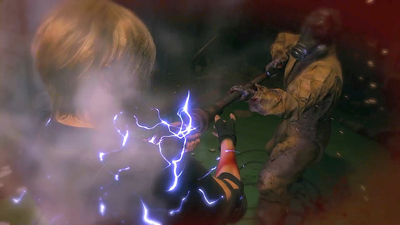 Leon Gets Electrocuted Death Animation Resident Evil 4 Remake