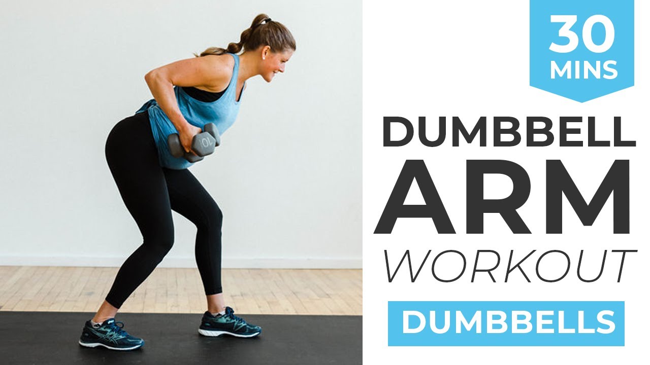 30-Minute Dumbbell Arm Workout | Sculpted Arms At Home (Prenatal Workout)