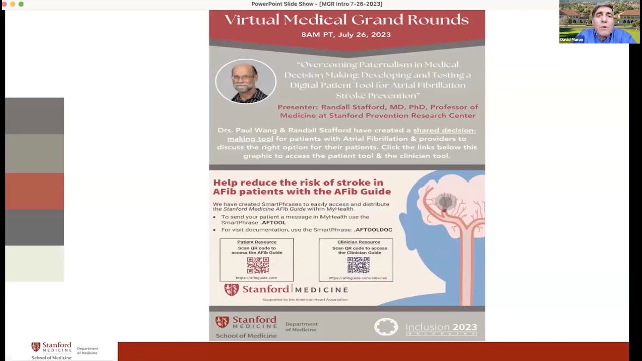 Overcoming Paternalism in Medical Decision Making | DoM Grand Rounds | 26 July 2023