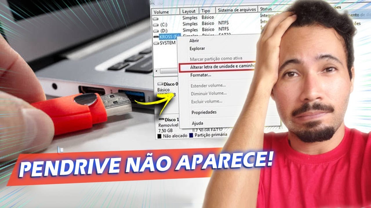 Pendrive NÃO Aparece no PC ou Notebook [Solução Completa]