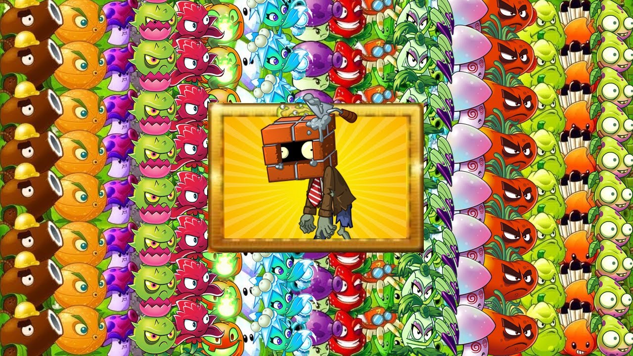 Plants Vs Zombies 2 All Plants - Every Plant Power Up Vs 99 Brickhead Zombie - Who 's Best Plant?