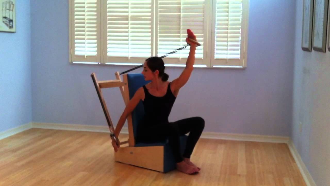 Classical Pilates Arm Chair Exercises Performed by Christina Maria Gadar
