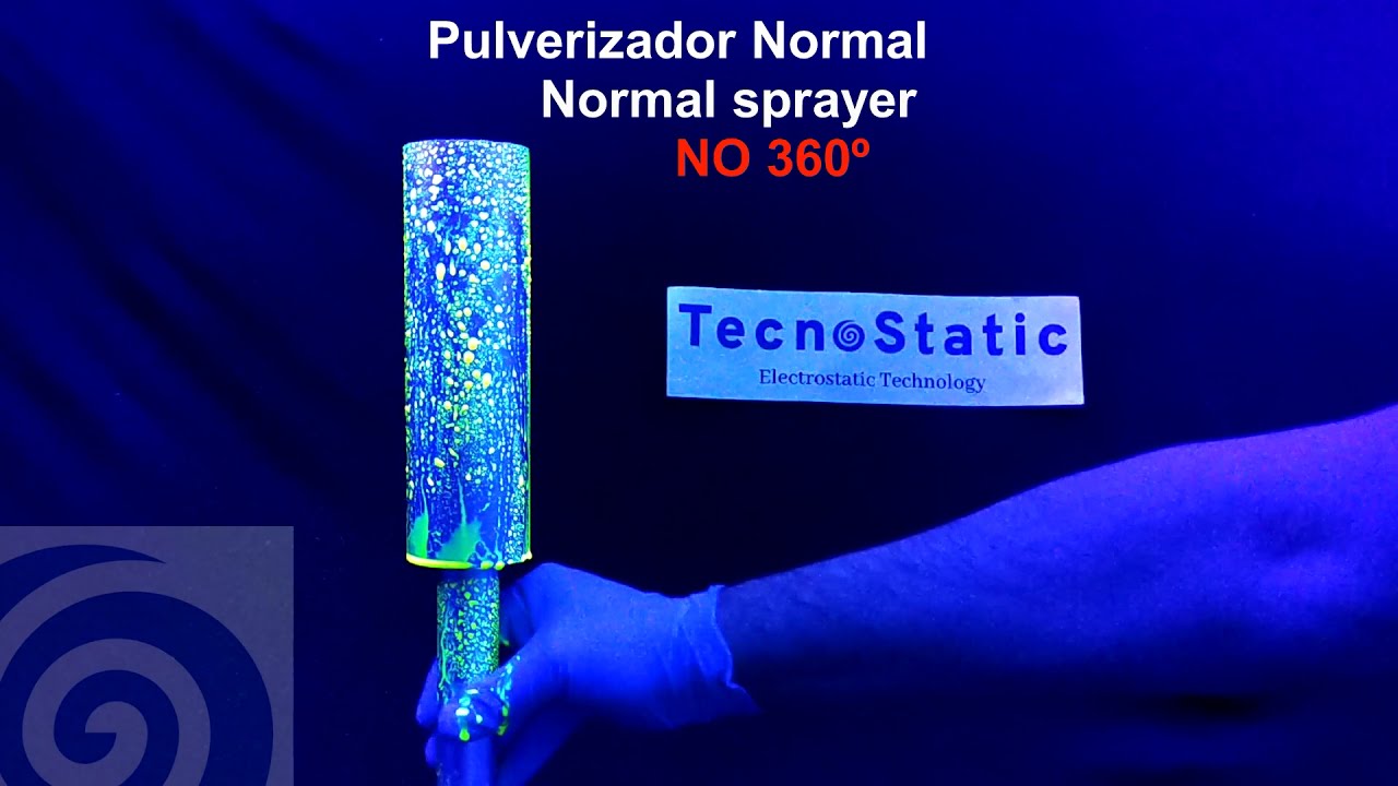 Pulverización electrostática 360º . 360º Electrostatic spraying