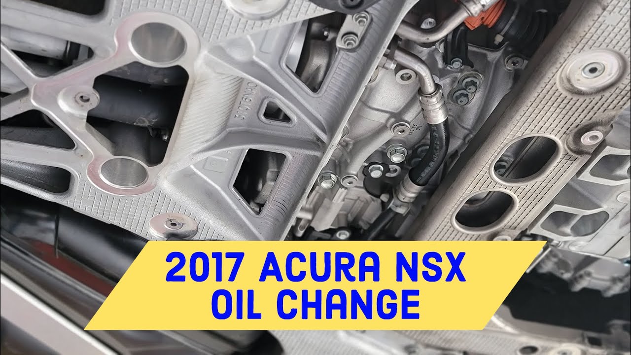 2017 Acura NSX Oil Change - Dry Sump Lubrication System