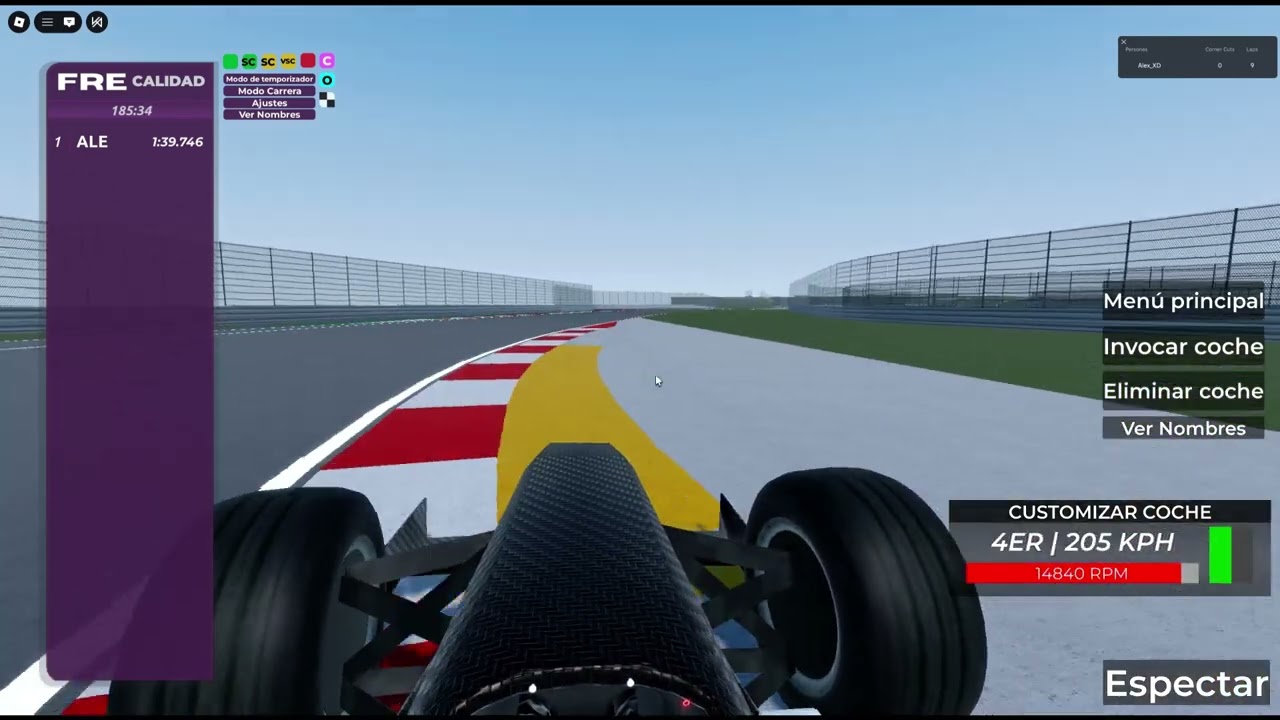 Vuelta rápida en el circuito de Buddh con un F1 de 1998 en Roblox Formula Racing Experience