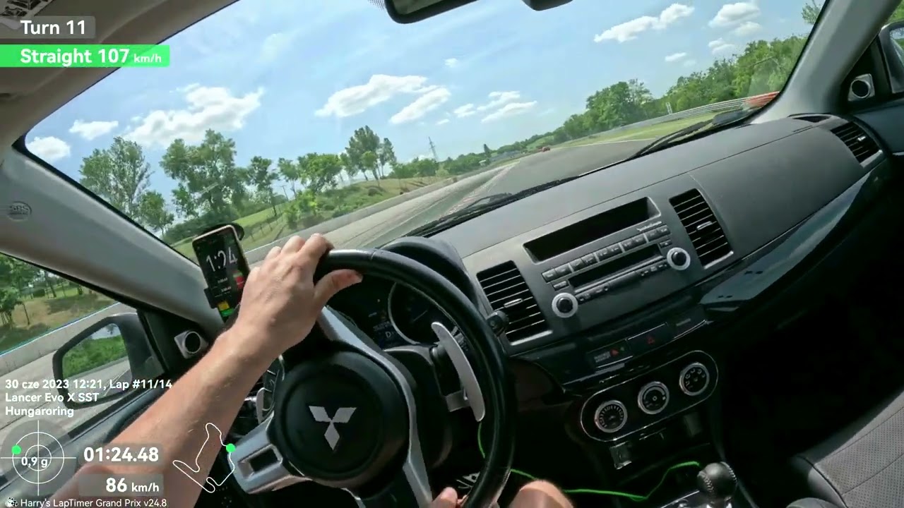 Hungaroring - 2:20:11 - Lancer Evo X onboard - Track Masters 2023