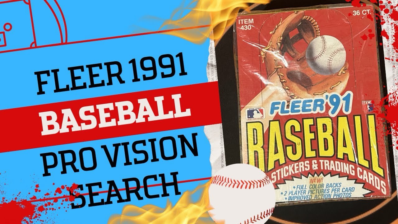 1991 Fleer Baseball Pro-Visions Chase! Pt. 1 Throwback 35 Years..