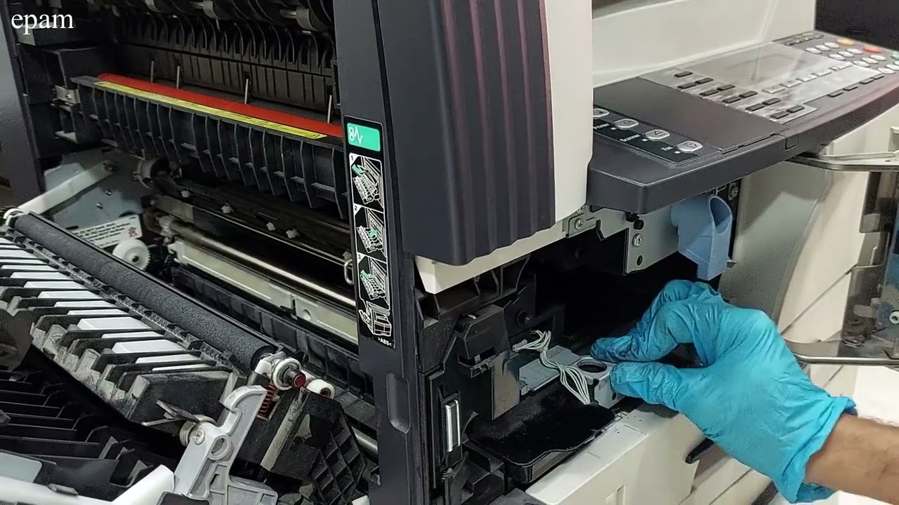 Step by step Solutions on Light Printing | Kyocera KM-2550 | Replacing Developing Unit